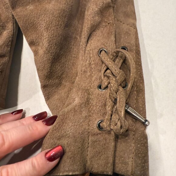 Vintage Greg Adams 100% Leather Western‎ Boho Jacket Made in Korea Size Small - Picture 5 of 16